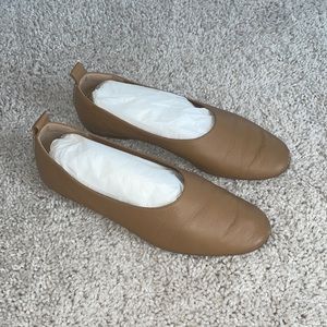 Everlane Italian Leather Day Gloves in Caramel | Size 7